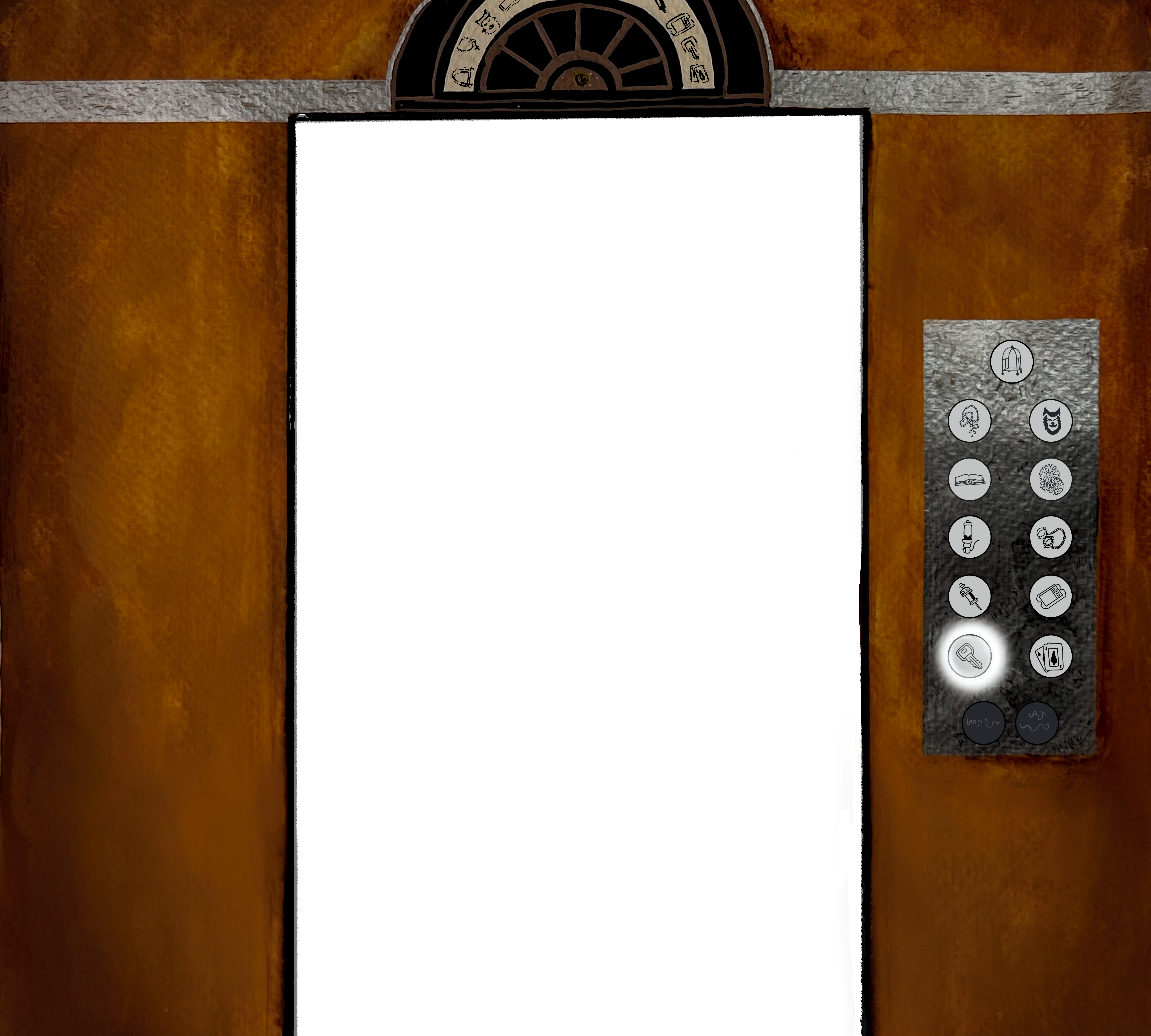 Elevator with Floor 10 button pressed