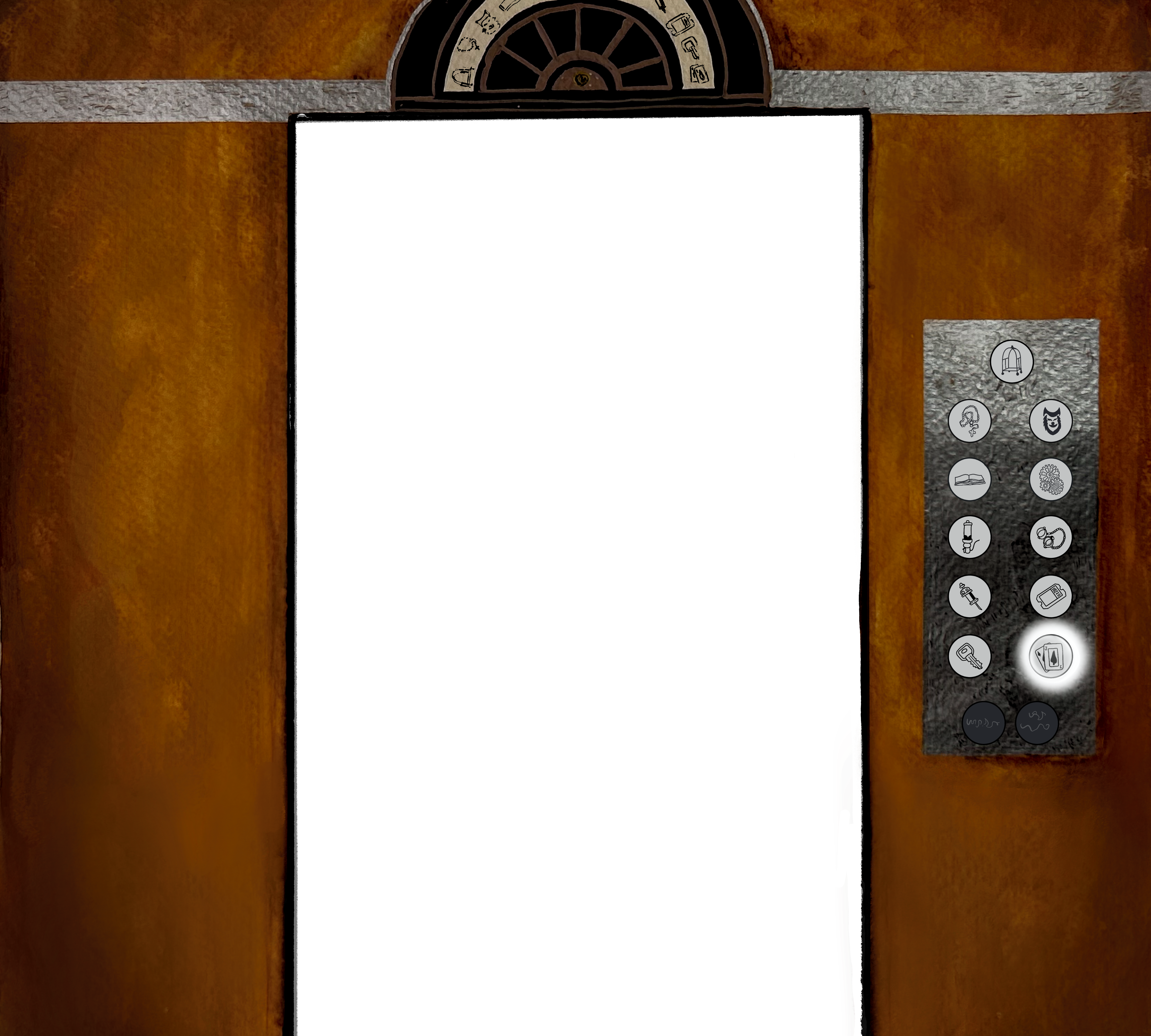 Elevator with Floor 11 button pressed