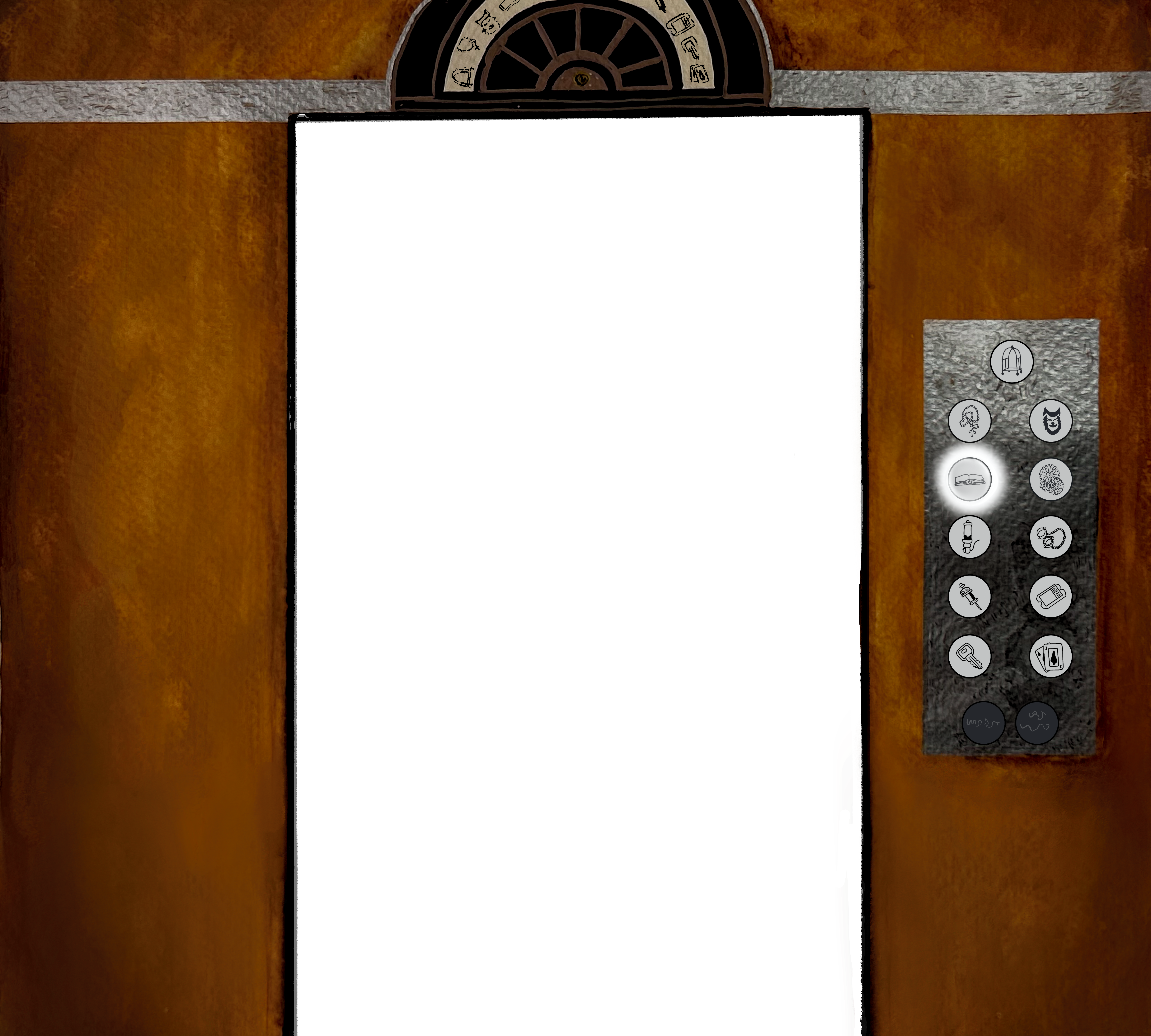 Elevator with Floor 4 button pressed