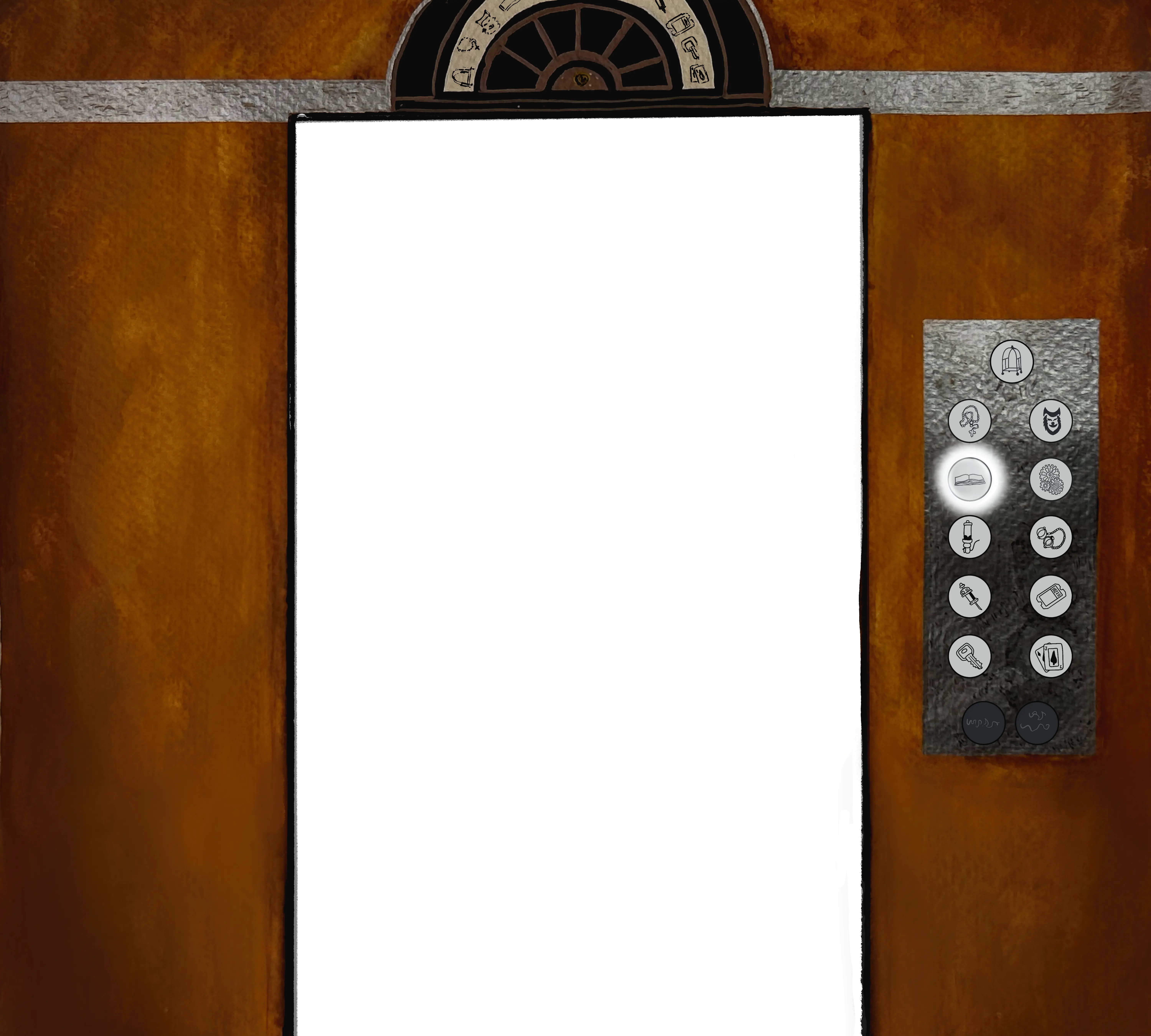 Elevator with Floor 4 button pressed